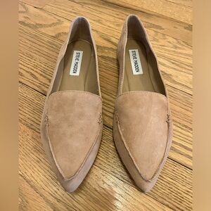 Steve Madden Women's Camel Suede Feather Loafers
